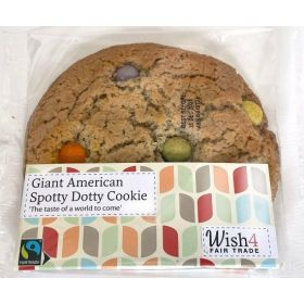 Wish4 Fairtrade Giant American Spotty Dotty Cookies 60g x14