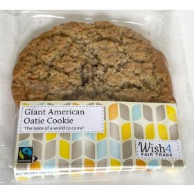 Wish4 Fairtrade Giant American Oatie Cookies 60g x14