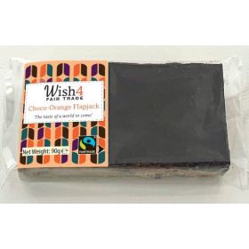 Wish4 Fairtrade Choco-Orange Flapjack 90g x24