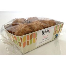 Wish4 Fairtrade Star Biscuits 220g x12