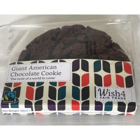 Wish4 Fairtrade Giant American Chocolate Cookies 60g x14