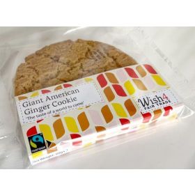 Wish4 Fairtrade Giant American Ginger Cookies 60g x14