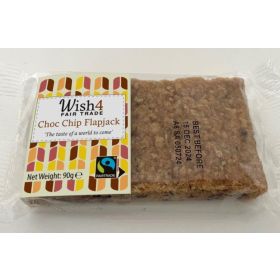 Wish4 Fairtrade Chocolate Chip Flapjack 90g x24