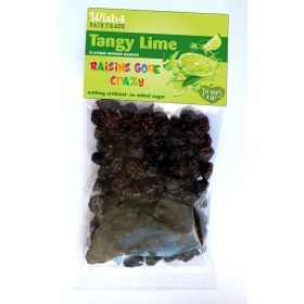 Wish4 Fairtrade Natural Tangy Lime Flavoured Raisins 70g x12