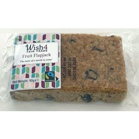 Wish4 Fairtrade Fruit Flapjack 90g x24